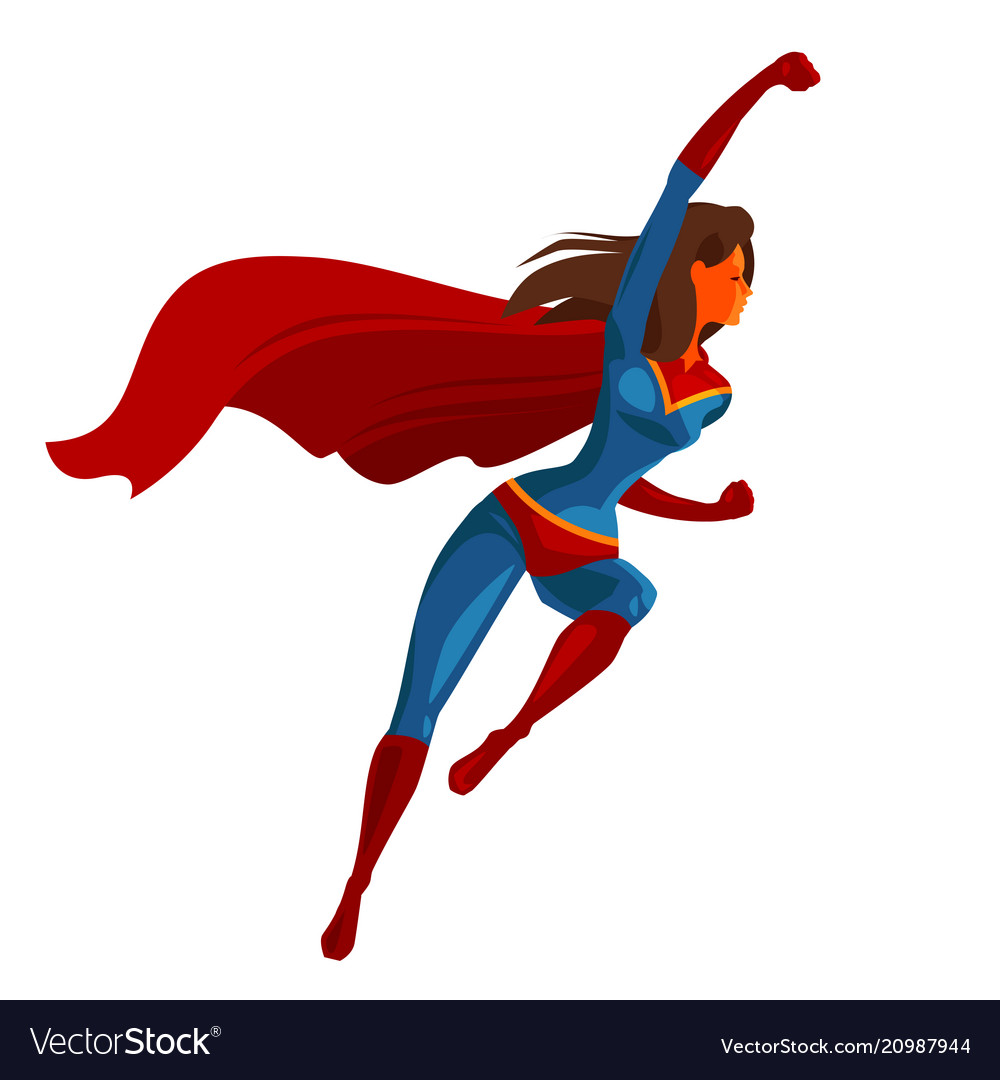 Flying Superhero Vector