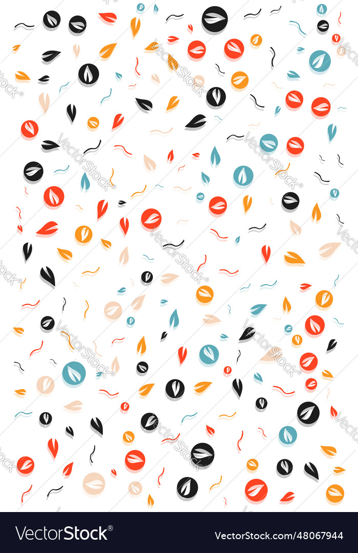 Seamless pattern with creative abstract shapes vector image Seamless pattern with creative abstract shapes