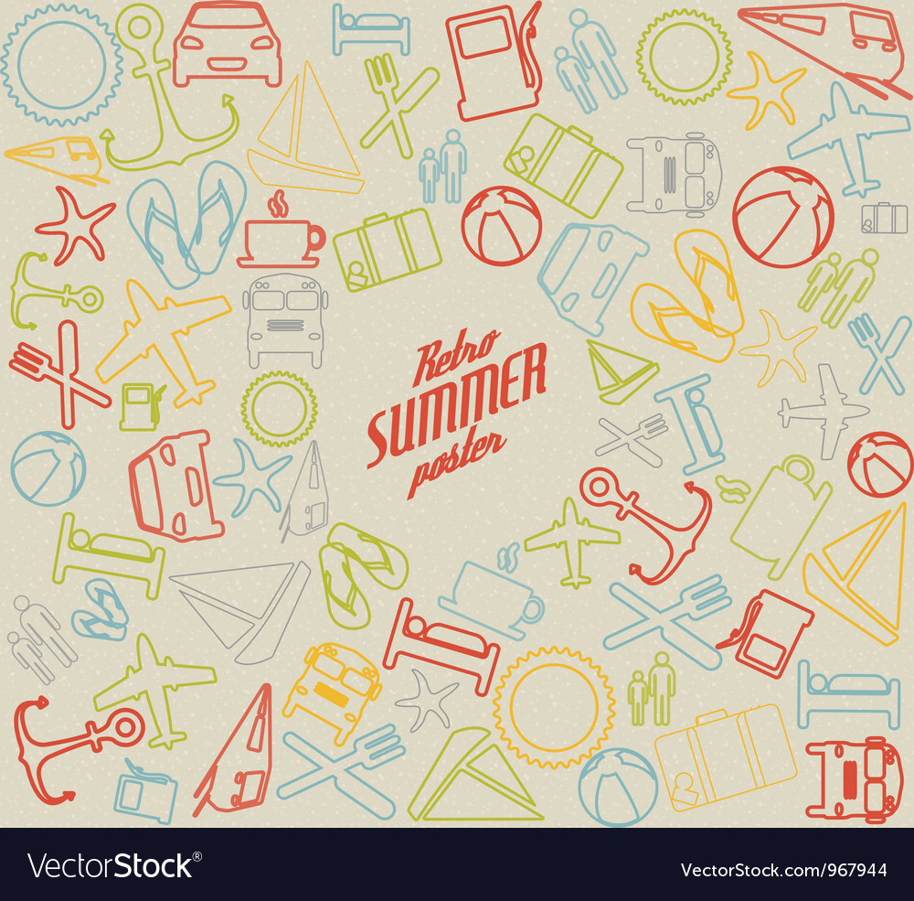 Summer pattern background