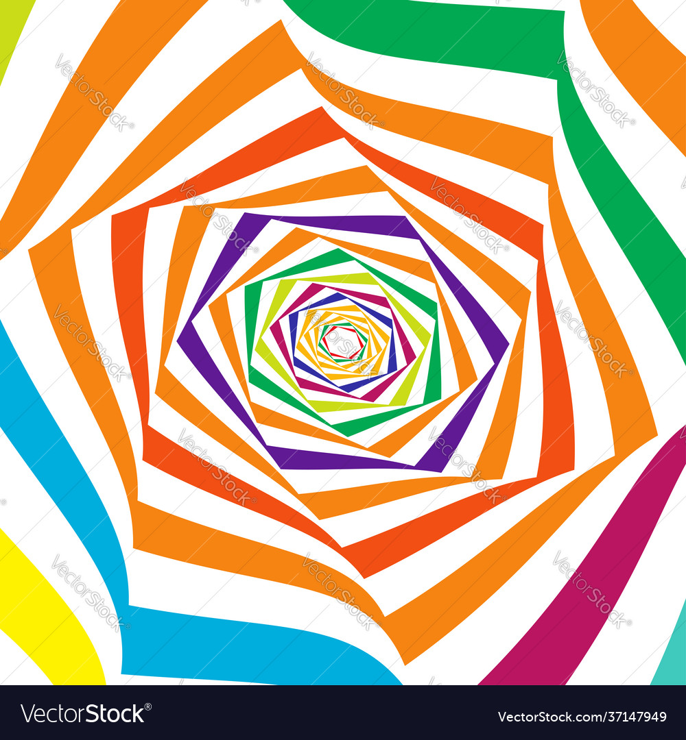 Abstract shape design element with rotation swirl vector image Abstract shape design element with rotation swirl