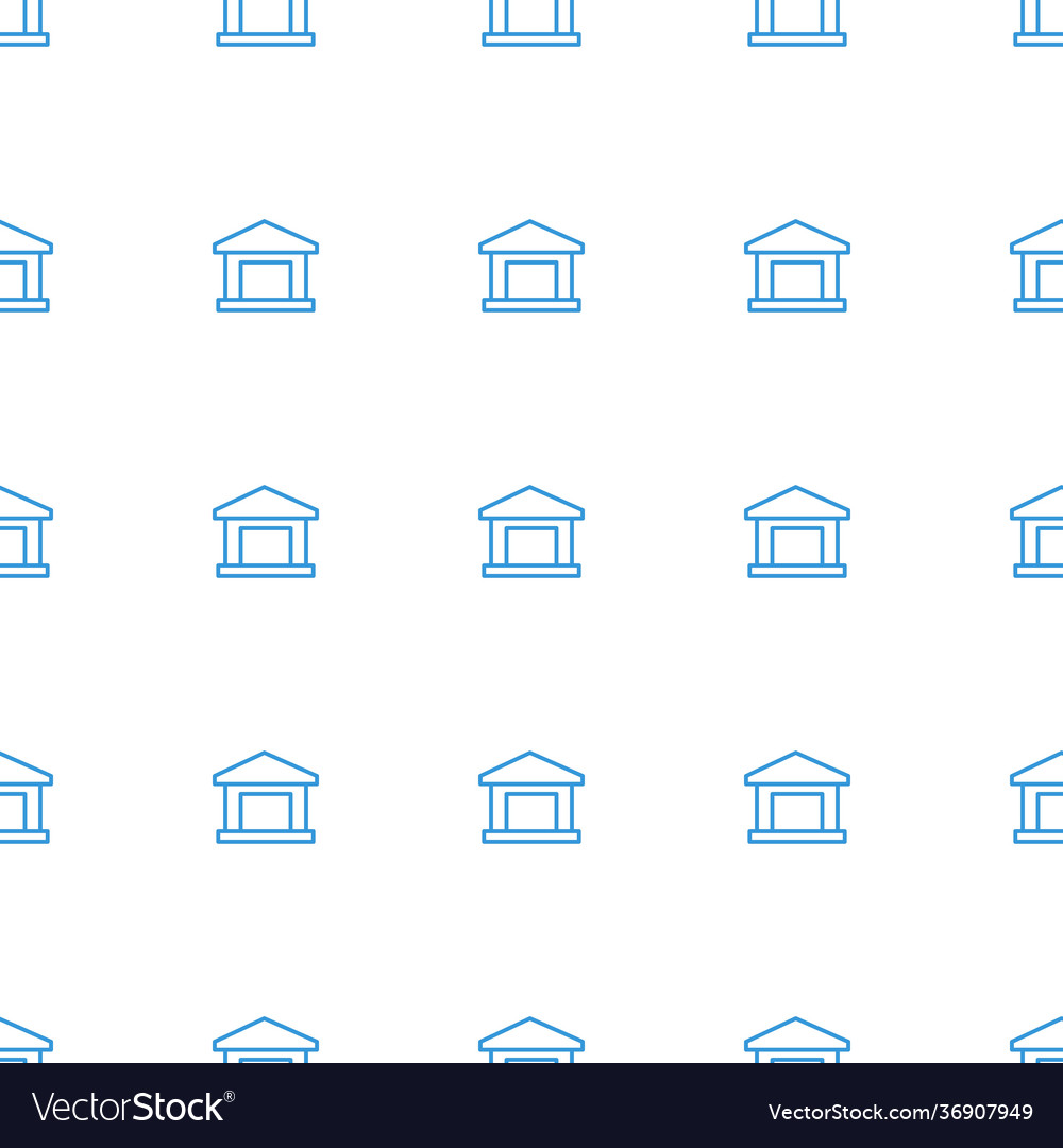 Building icon pattern seamless white background