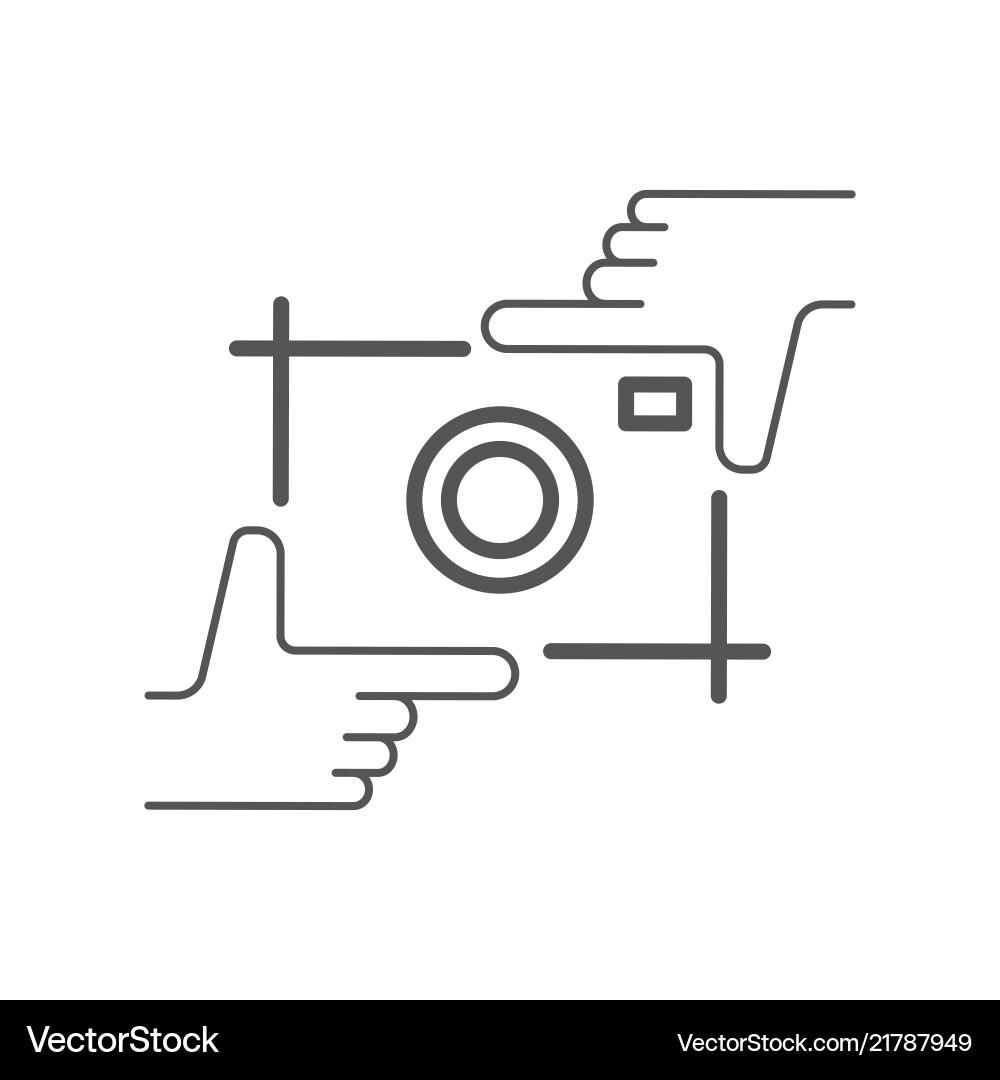 Camera flat icon single high quality symbol Vector Image