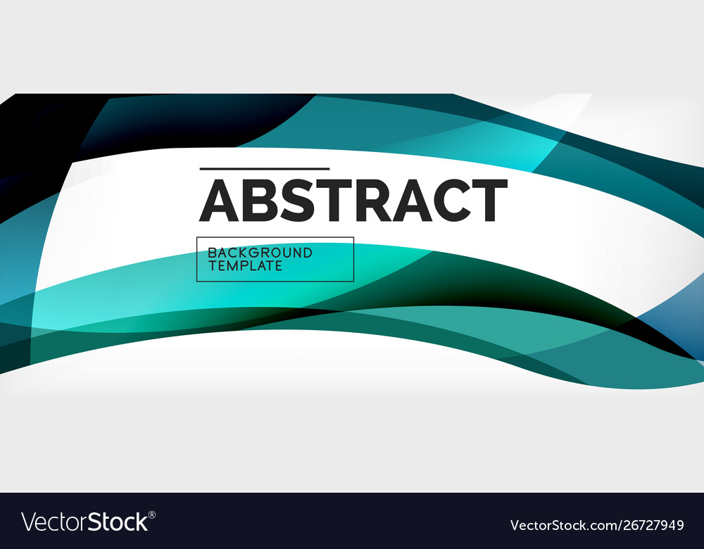 Colorful wave lines abstract background color vector image Colorful wave lines abstract background color