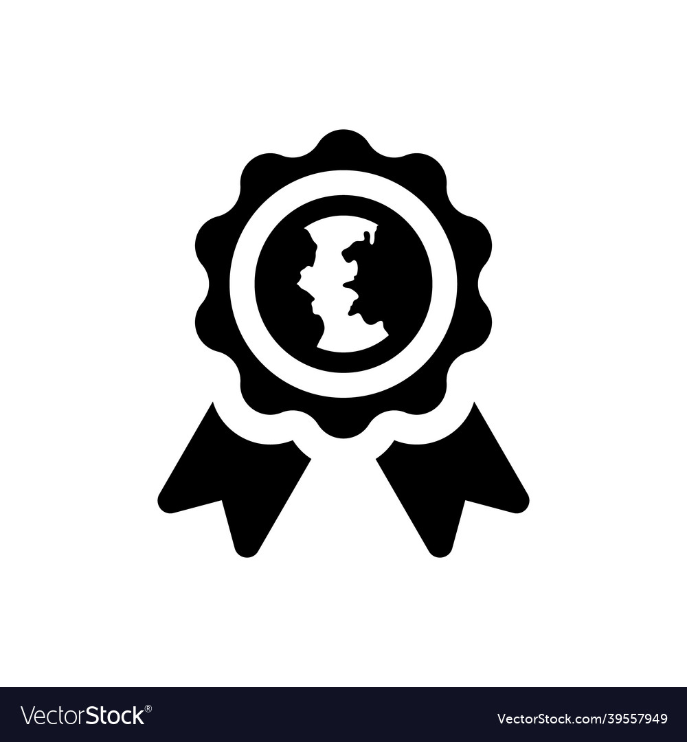 Earth award icon Royalty Free Vector Image - VectorStock