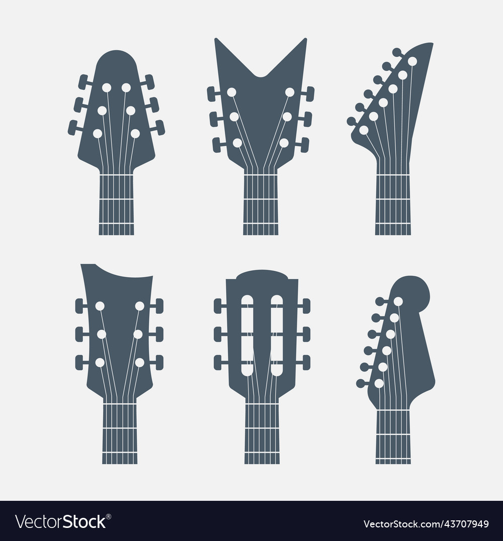 Electric Guitar Headstock Icon