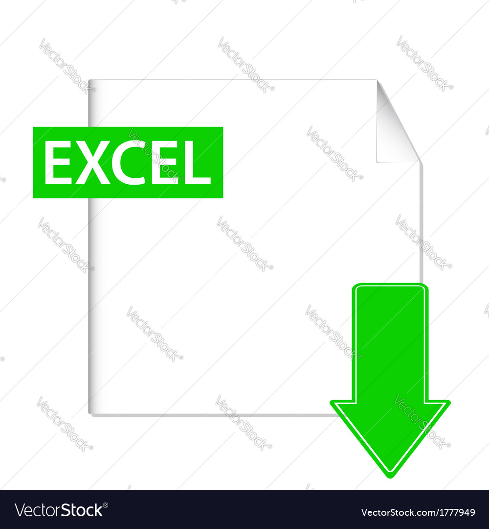 Excel Icon Royalty Free Vector Image Vectorstock