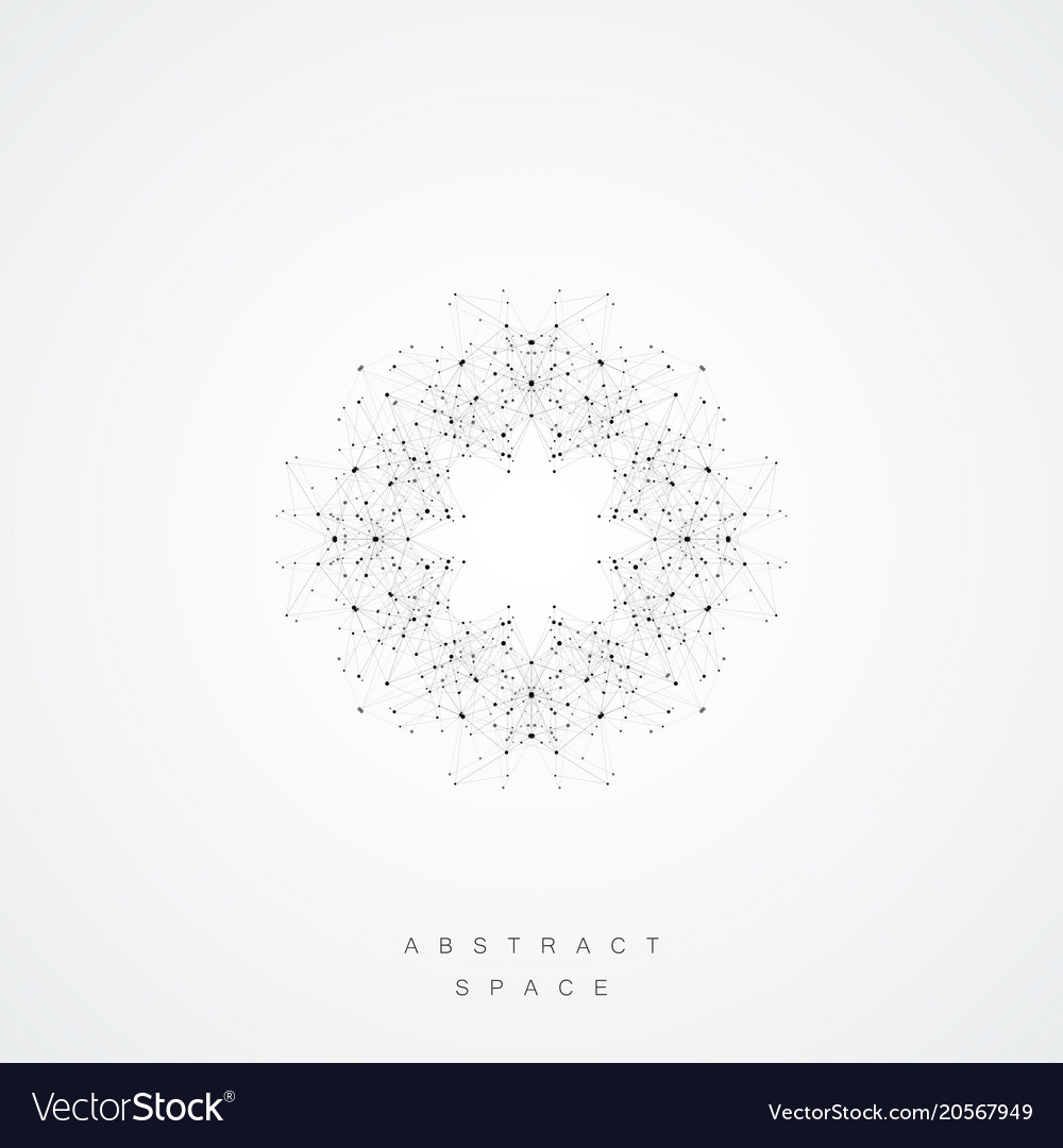 Modern connected background with lines and dots