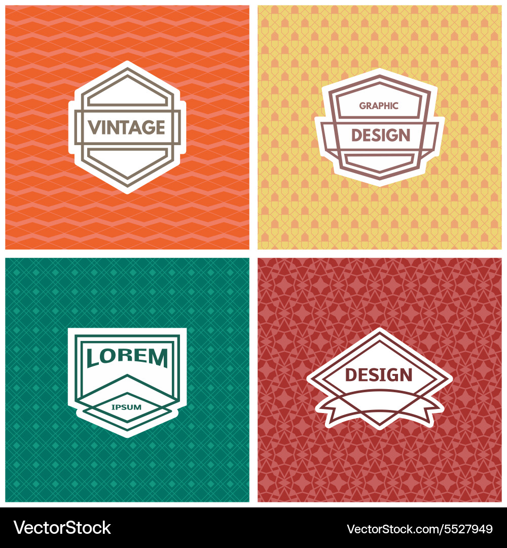 Monogram template Royalty Free Vector Image - VectorStock