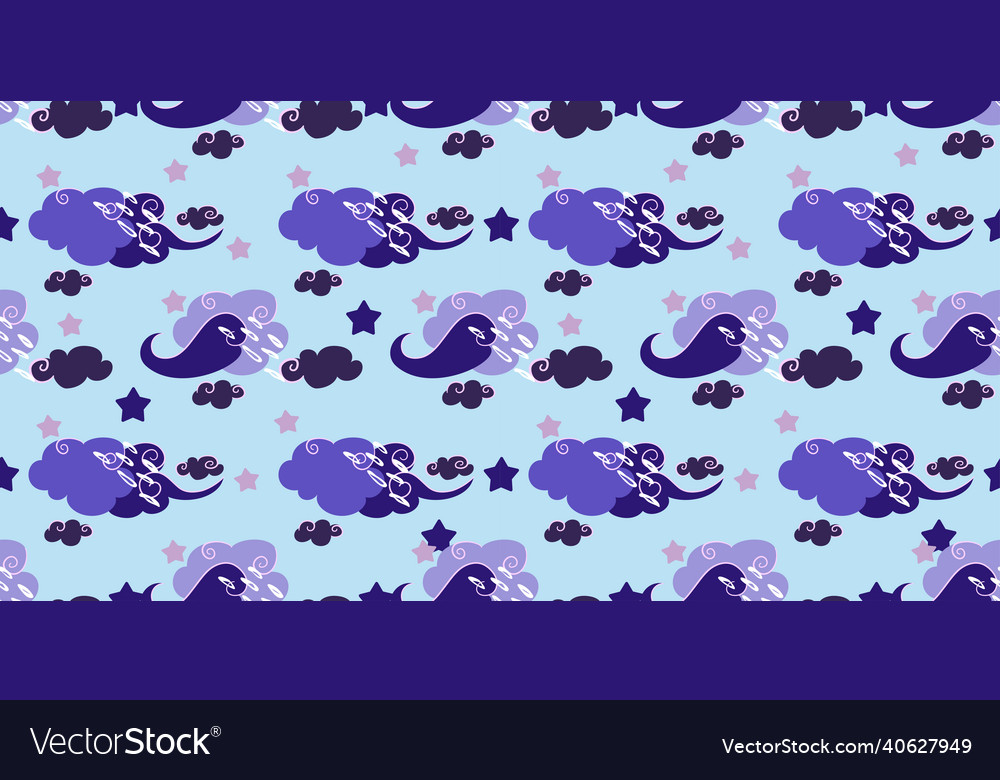 Mystical background with curls on the cloudsmagic vector image Mystical background with curls on the cloudsmagic