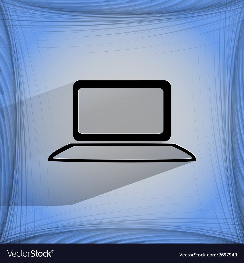 Notebook flat modern web button