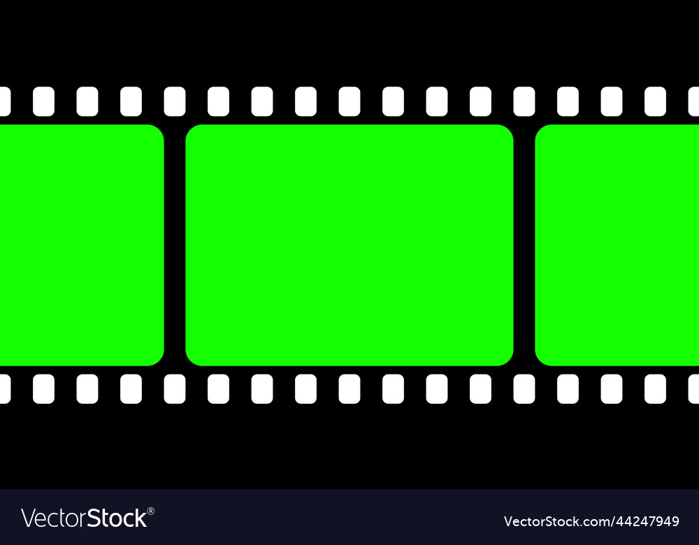 Realistic blank film strip camera roll old retro Vector Image