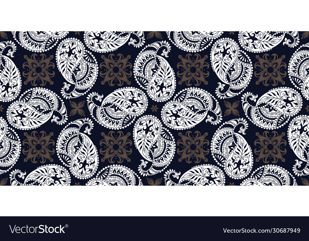 Rectangular seamless boho print design