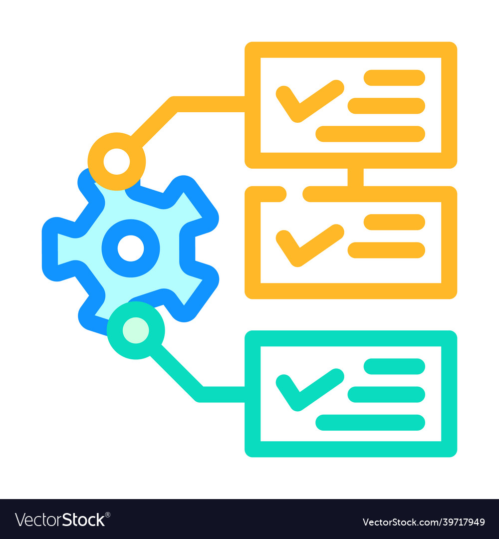 System monitoring color icon vector image System monitoring color icon