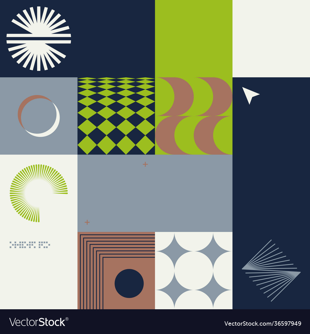 Techno abstract pattern design vector image Techno abstract pattern design