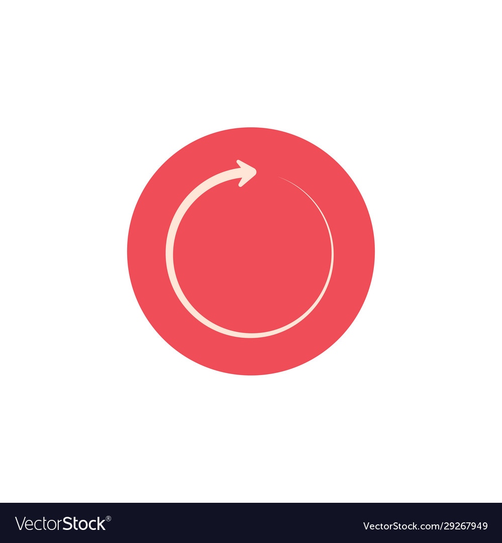 Update icon symbol isolated on white background Vector Image