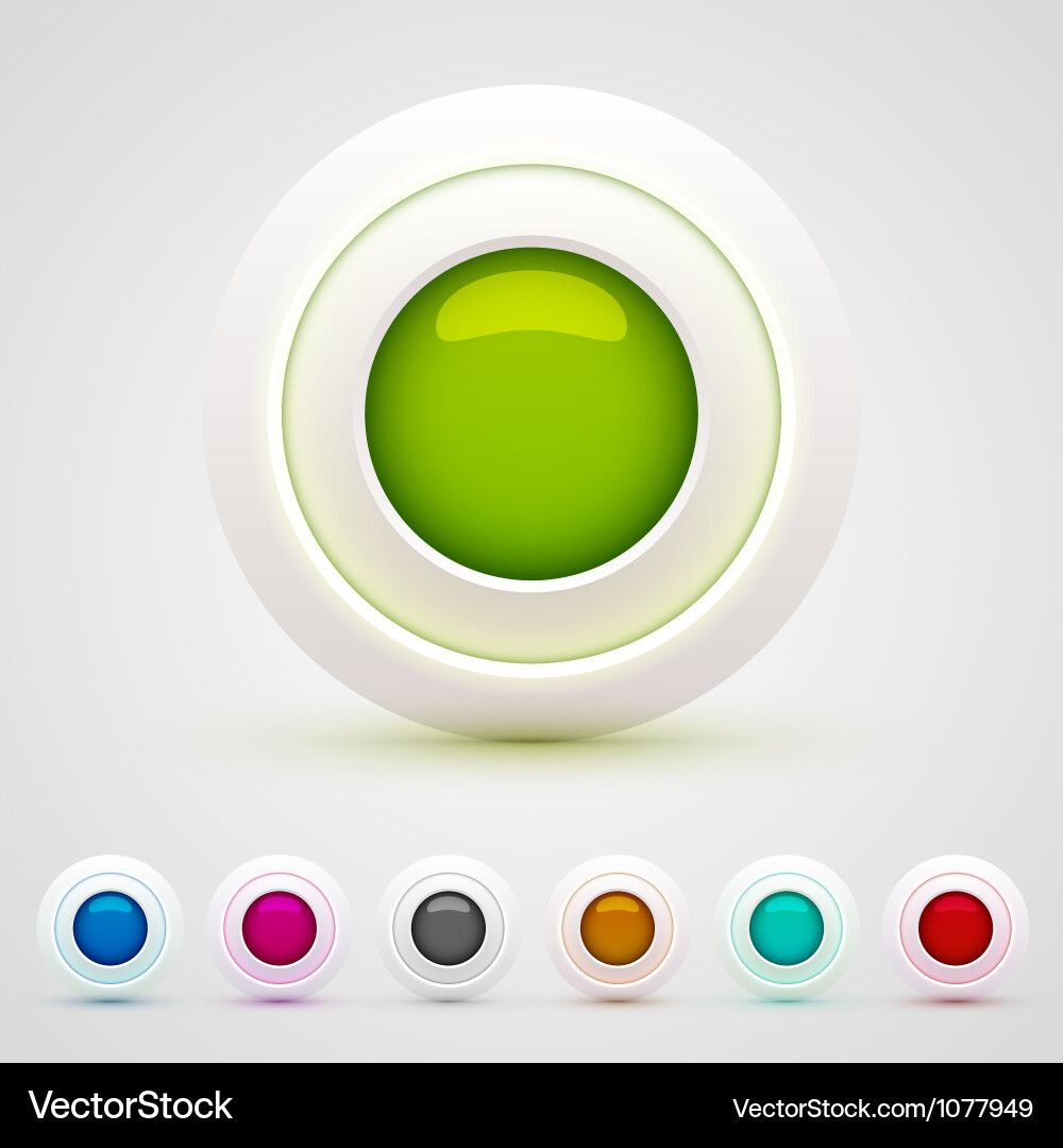 Web buttons set Royalty Free Vector Image - VectorStock