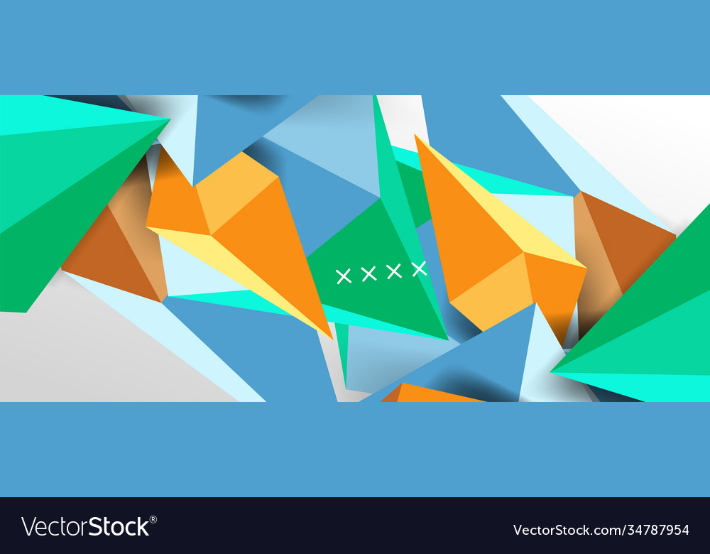 3d low poly abstract shape background