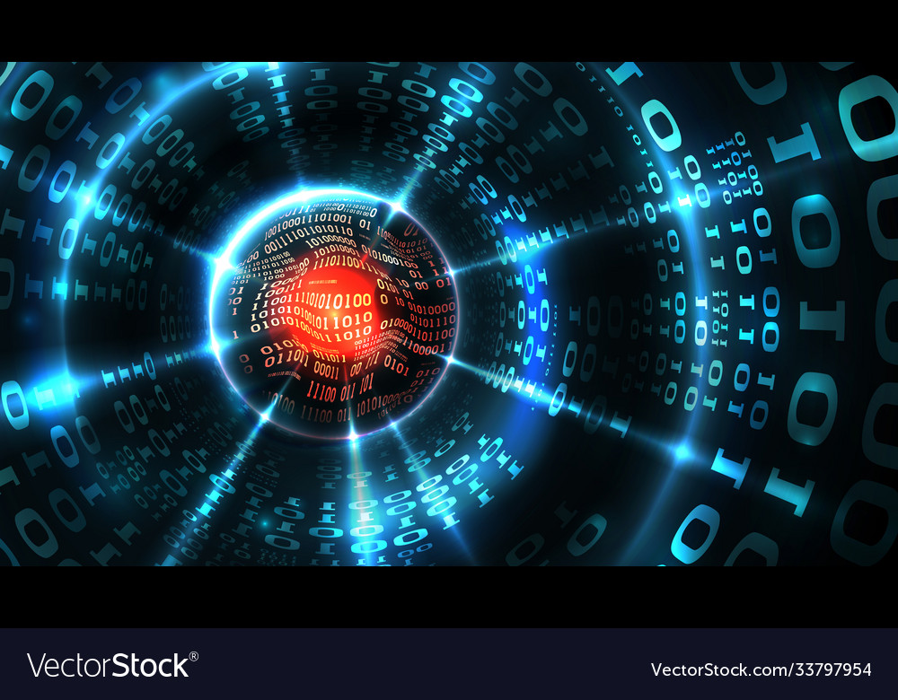 Abstract computer data background programming vector image Abstract computer data background programming