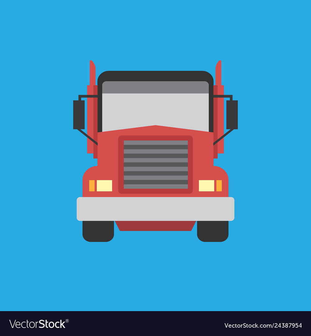 Big truck icon set great flat icons