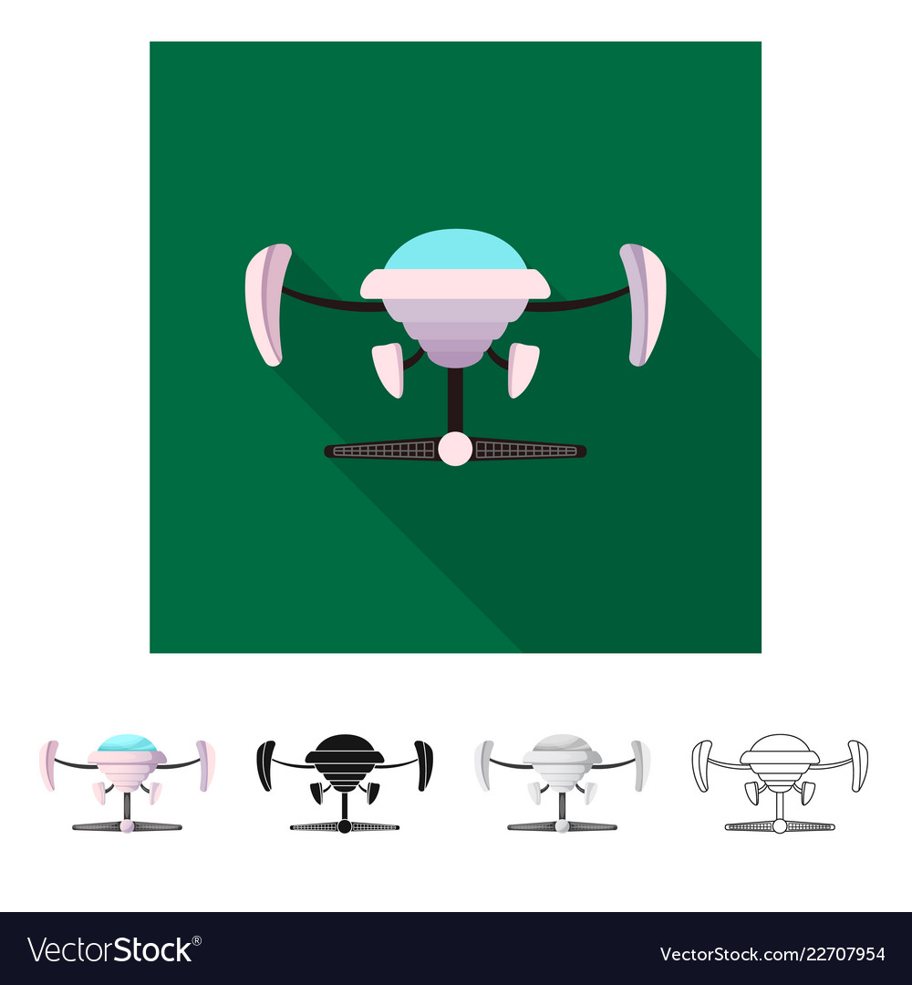 Design of mars and space sign set