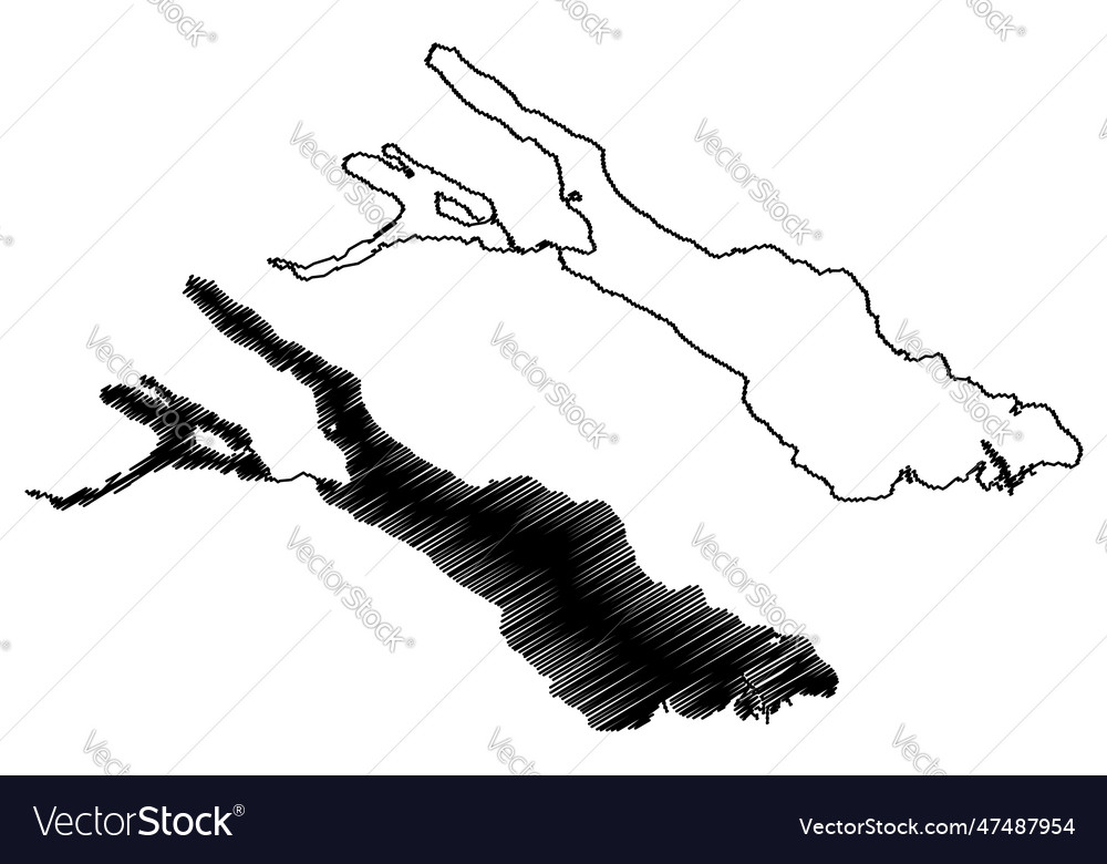 Lake constance germany switzerland austria map Vector Image