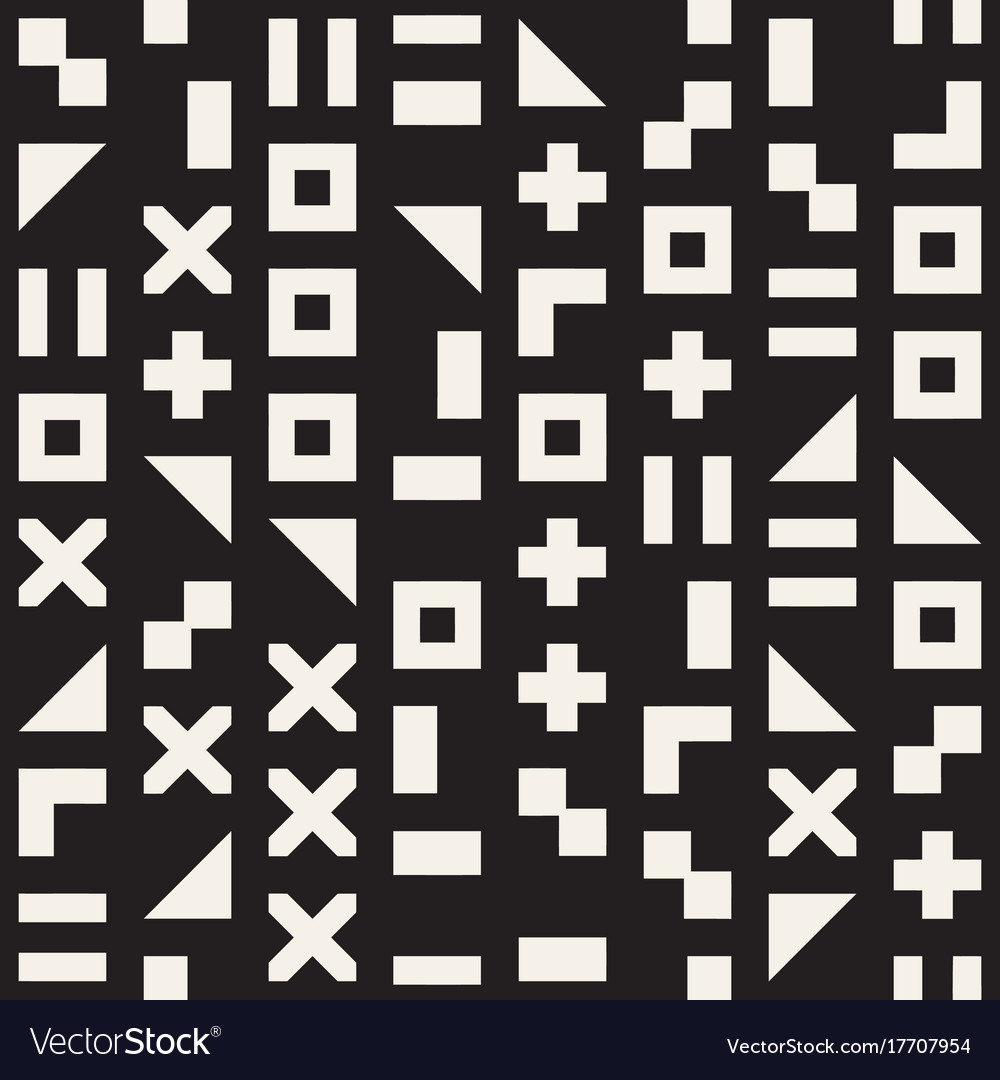 Random shapes seamless pattern modern
