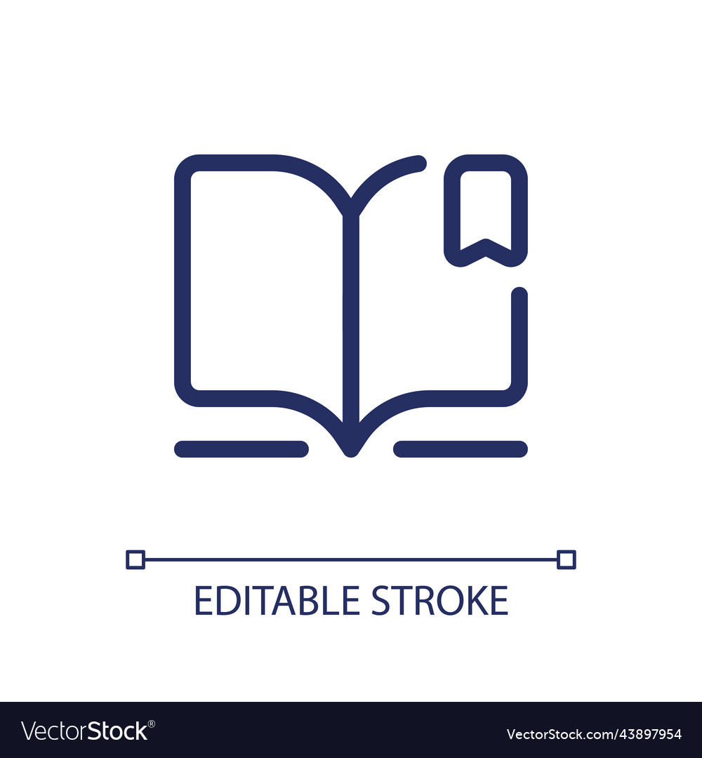 Reading e book pixel perfect linear ui icon