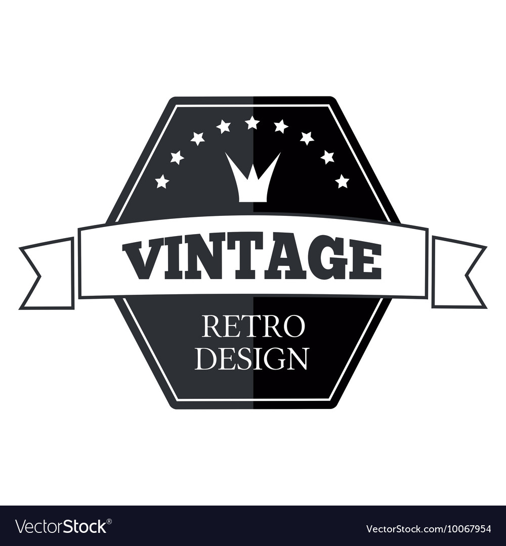 Retro vintage logo template