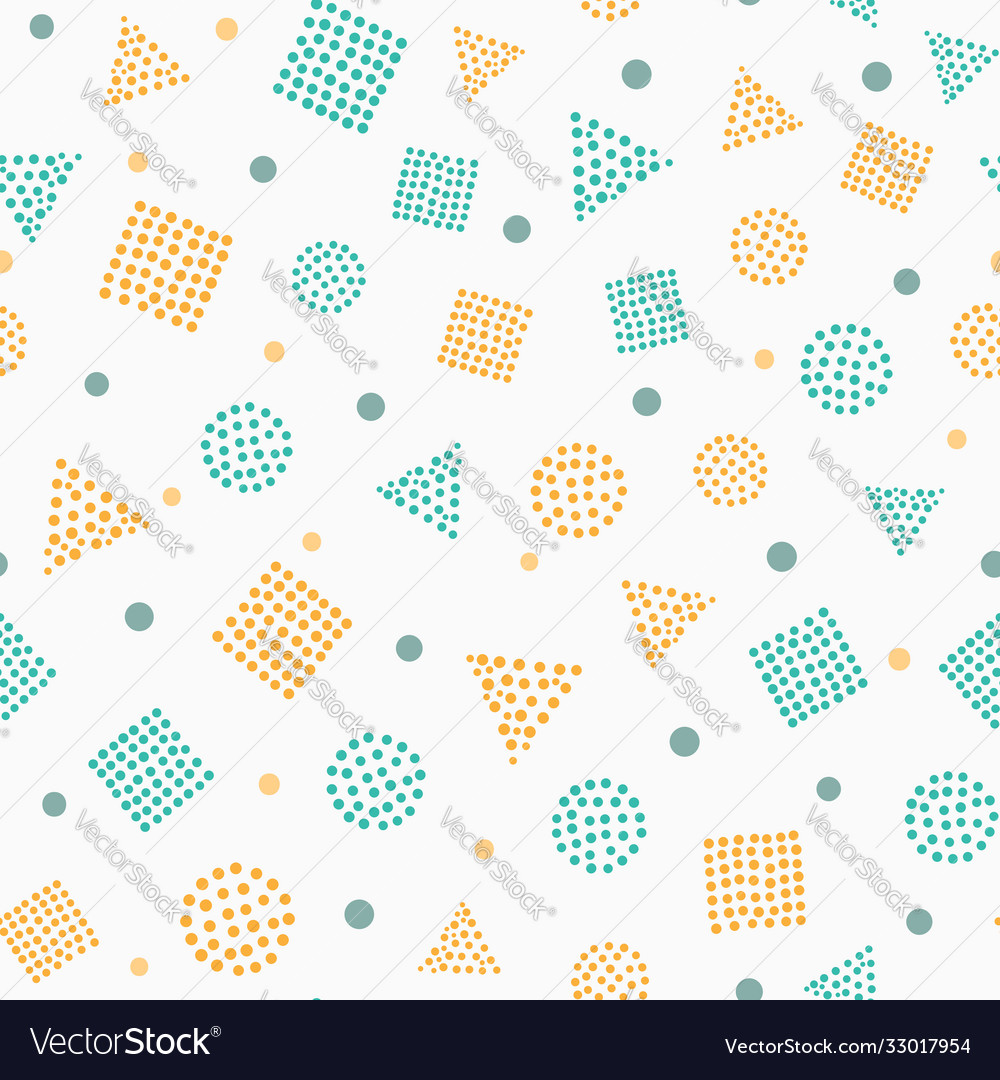 Simple color geometric seamless pattern vector image Simple color geometric seamless pattern