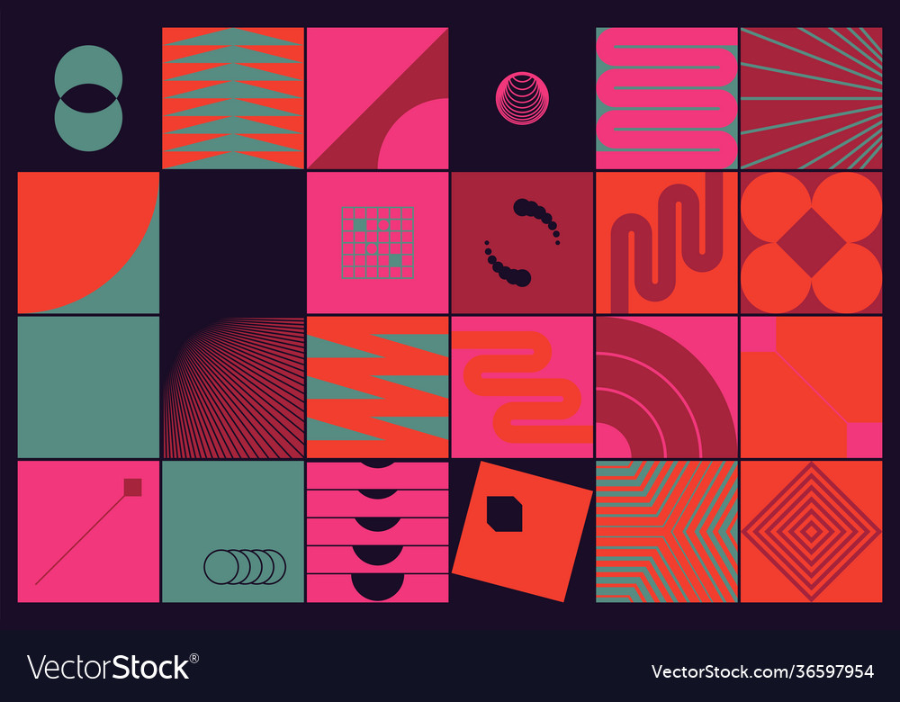 Techno abstract pattern design vector image Techno abstract pattern design