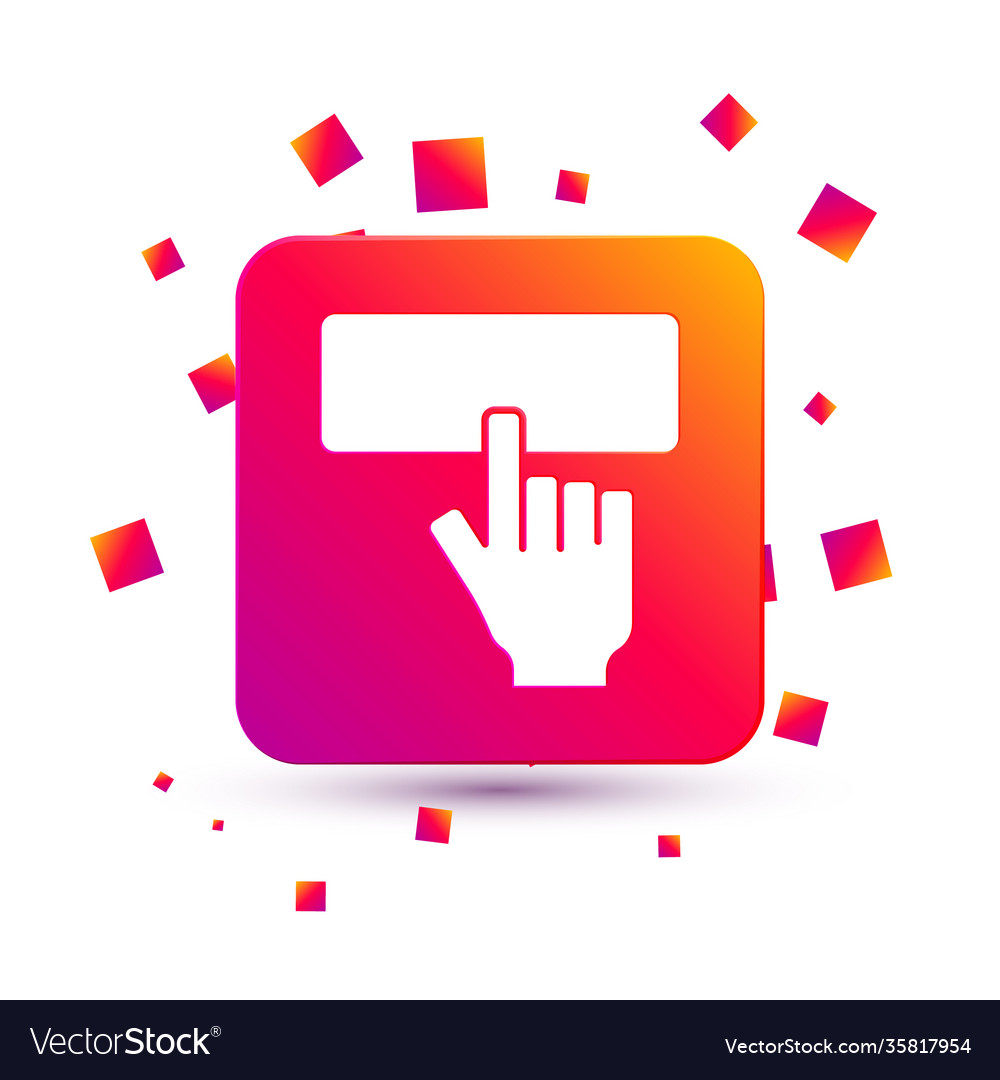 White computer keyboard icon isolated on