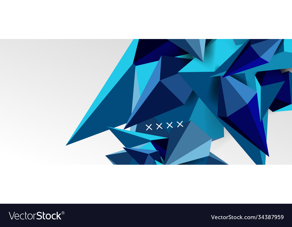 3d low poly abstract shape background
