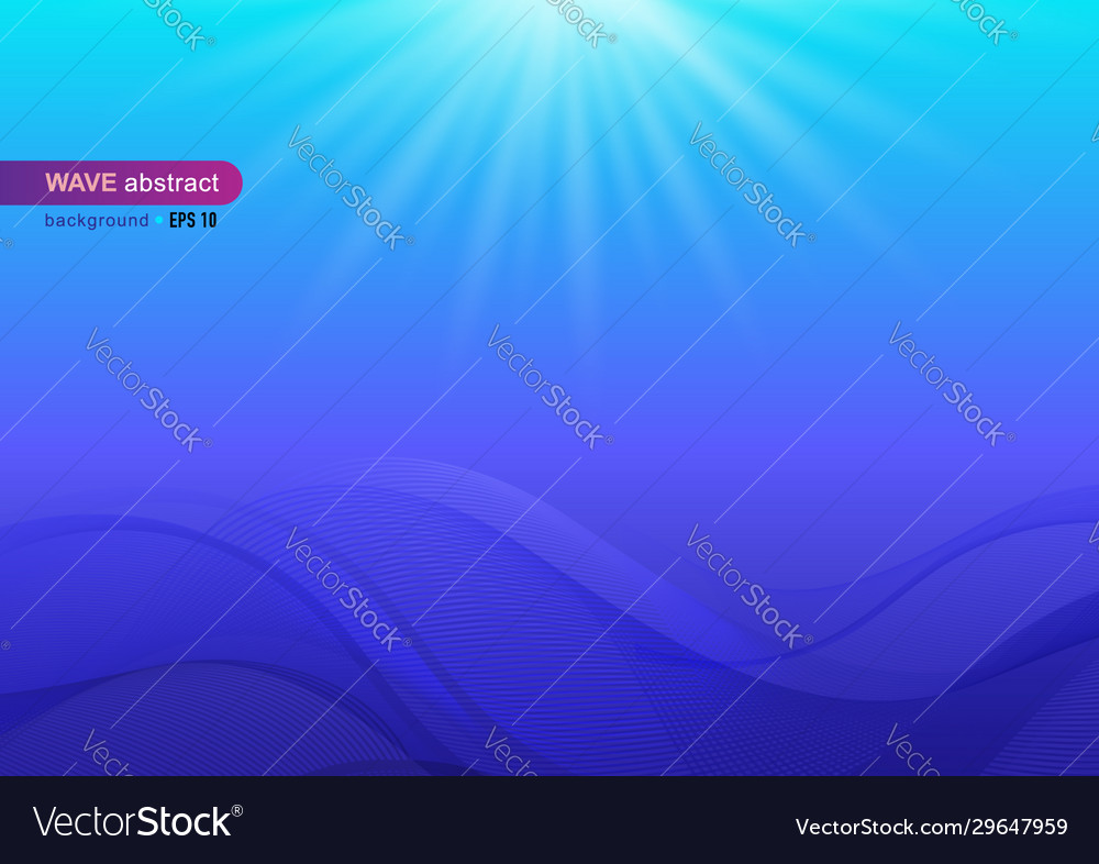 Abstract Blue Wave Gradient