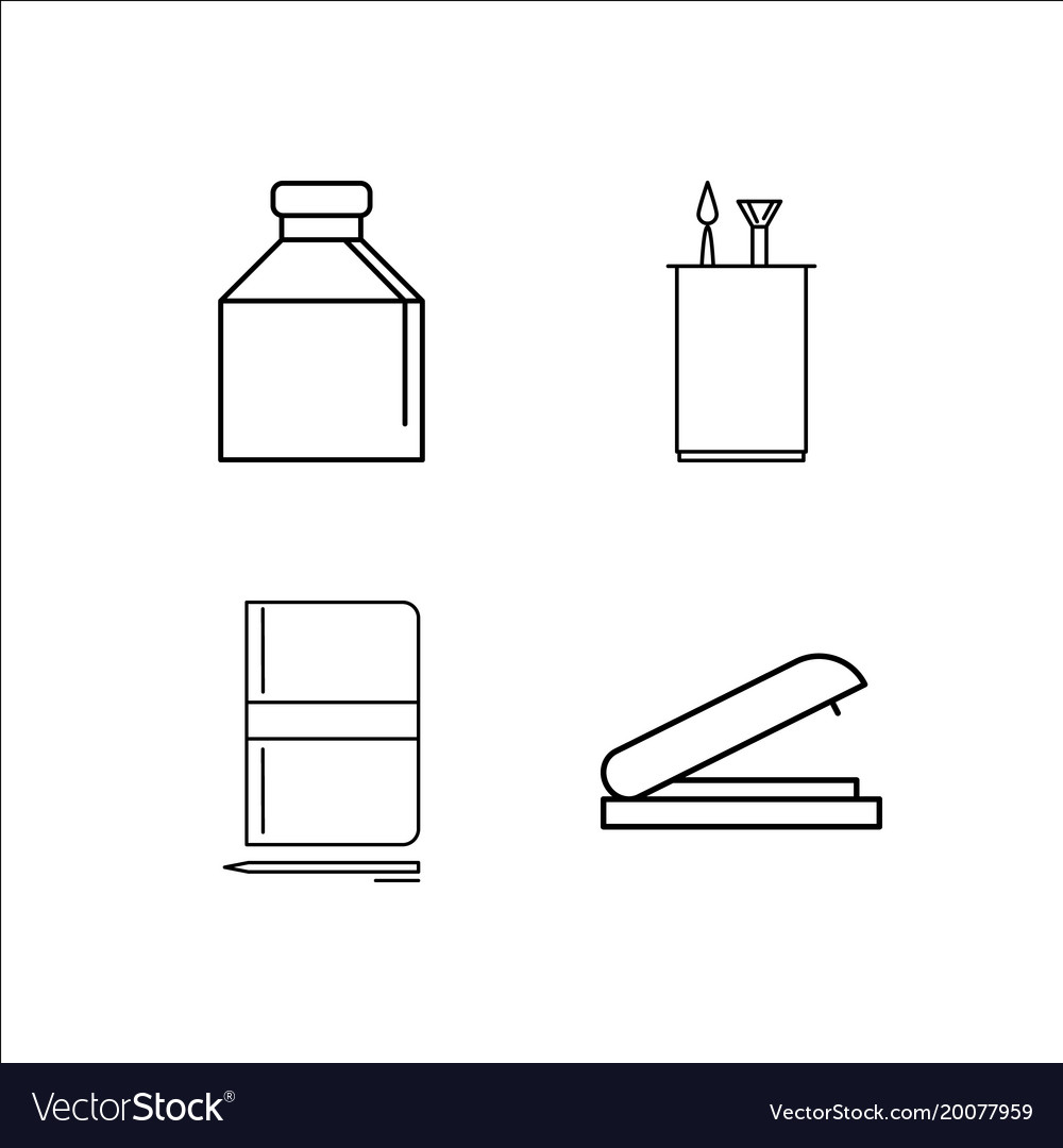 Design und Studio einfache lineare Icon-Setsimple