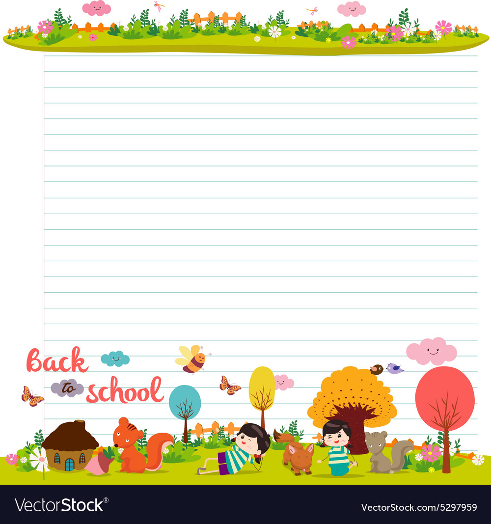 Design elements for notebook diary goodbye summer