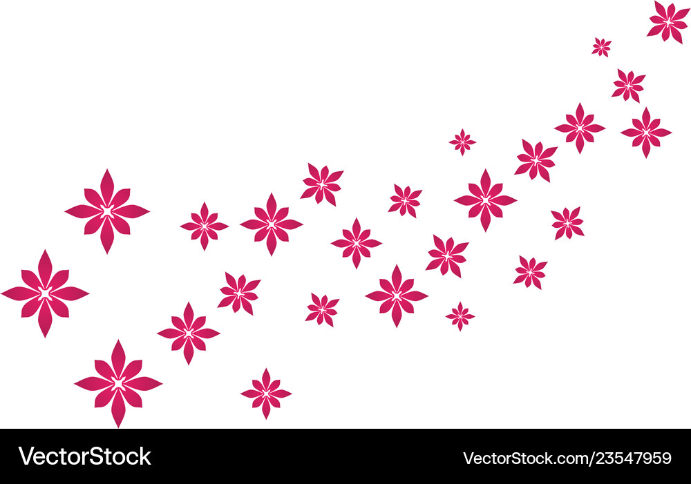 Floral patterns logo and symbols on a white Vector Image