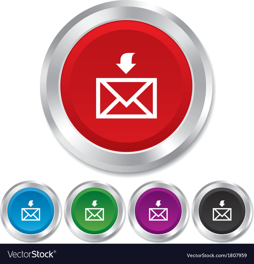 Mail receive icon envelope symbol get message