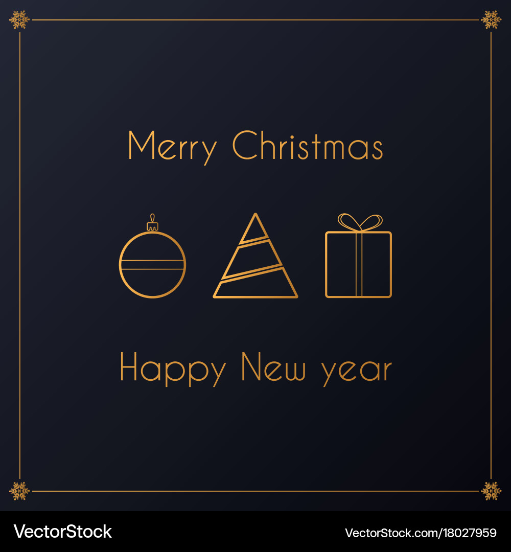 Modern simple luxury golden design Royalty Free Vector Image