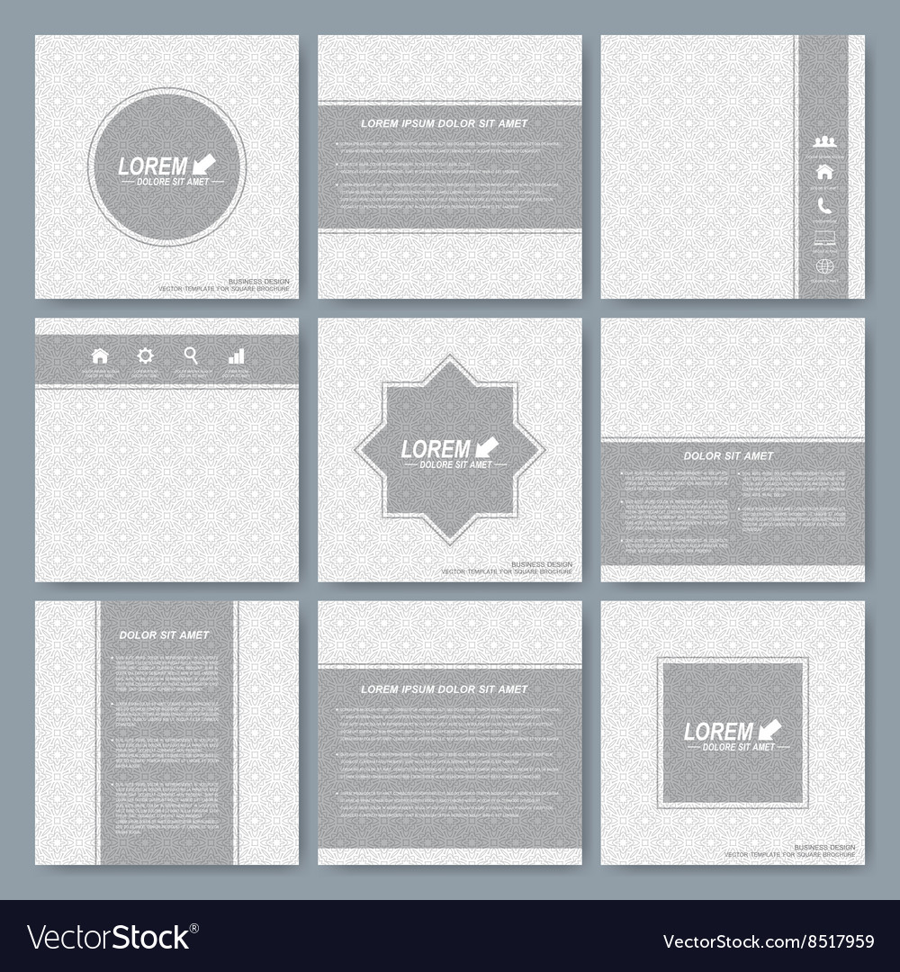 Modern Templates For Square Brochure Cover Vector Image Square Brochure Cover Vector Image