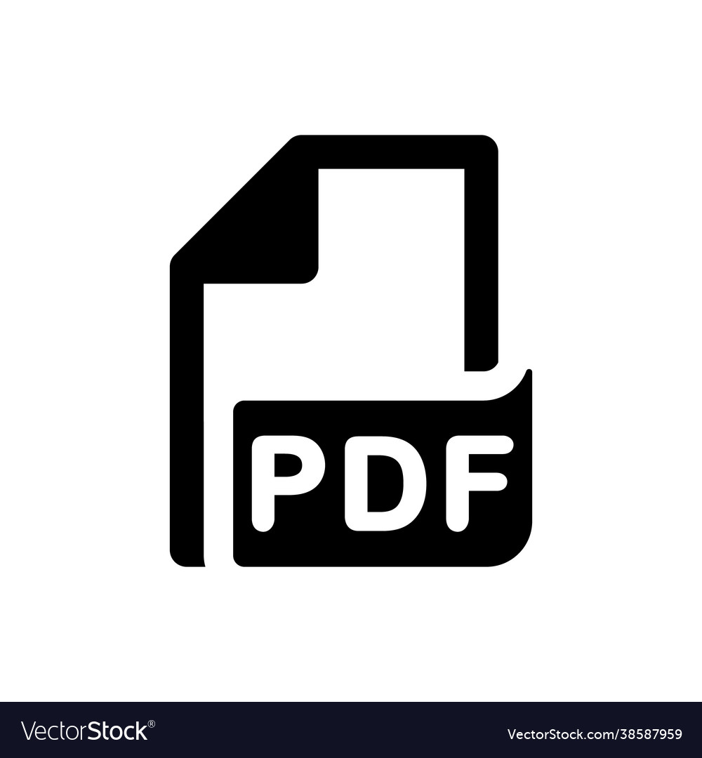 Pdf file icon Royalty Free Vector Image - VectorStock