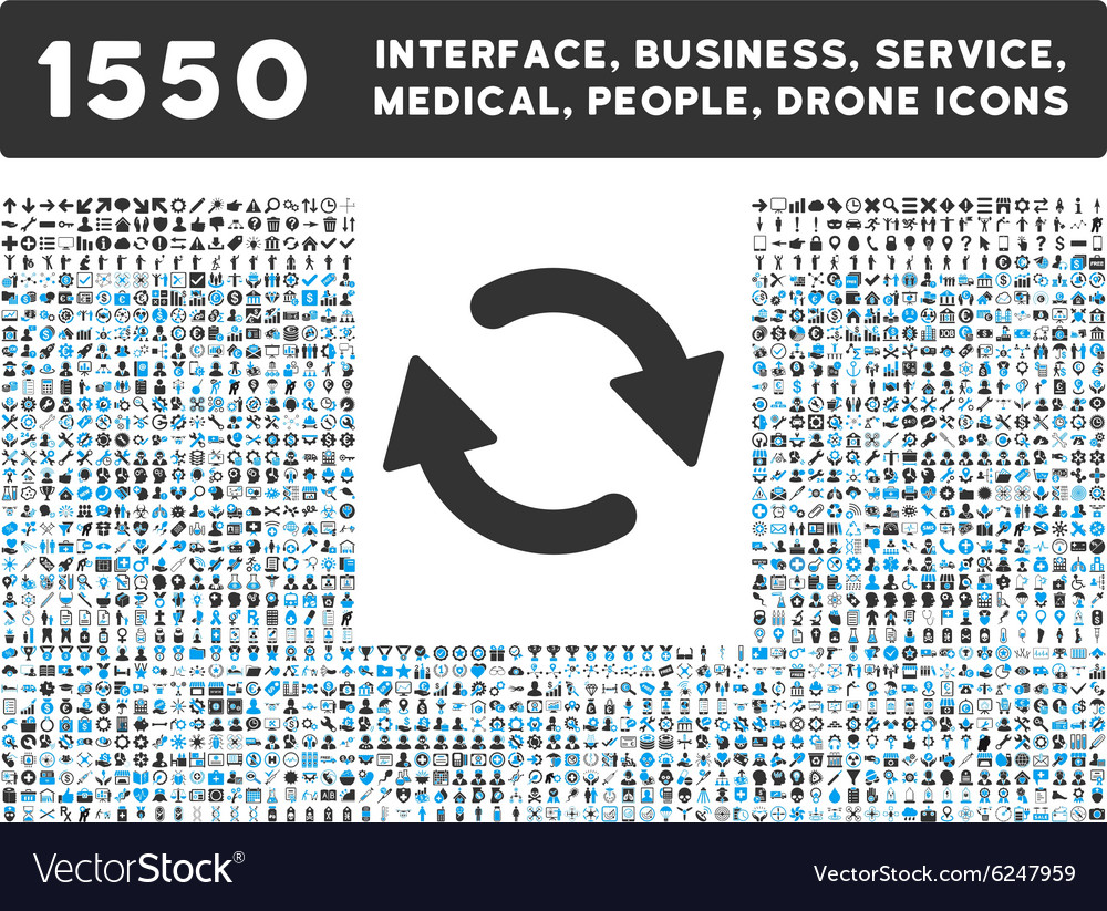 Refresh icon and more interface business tools