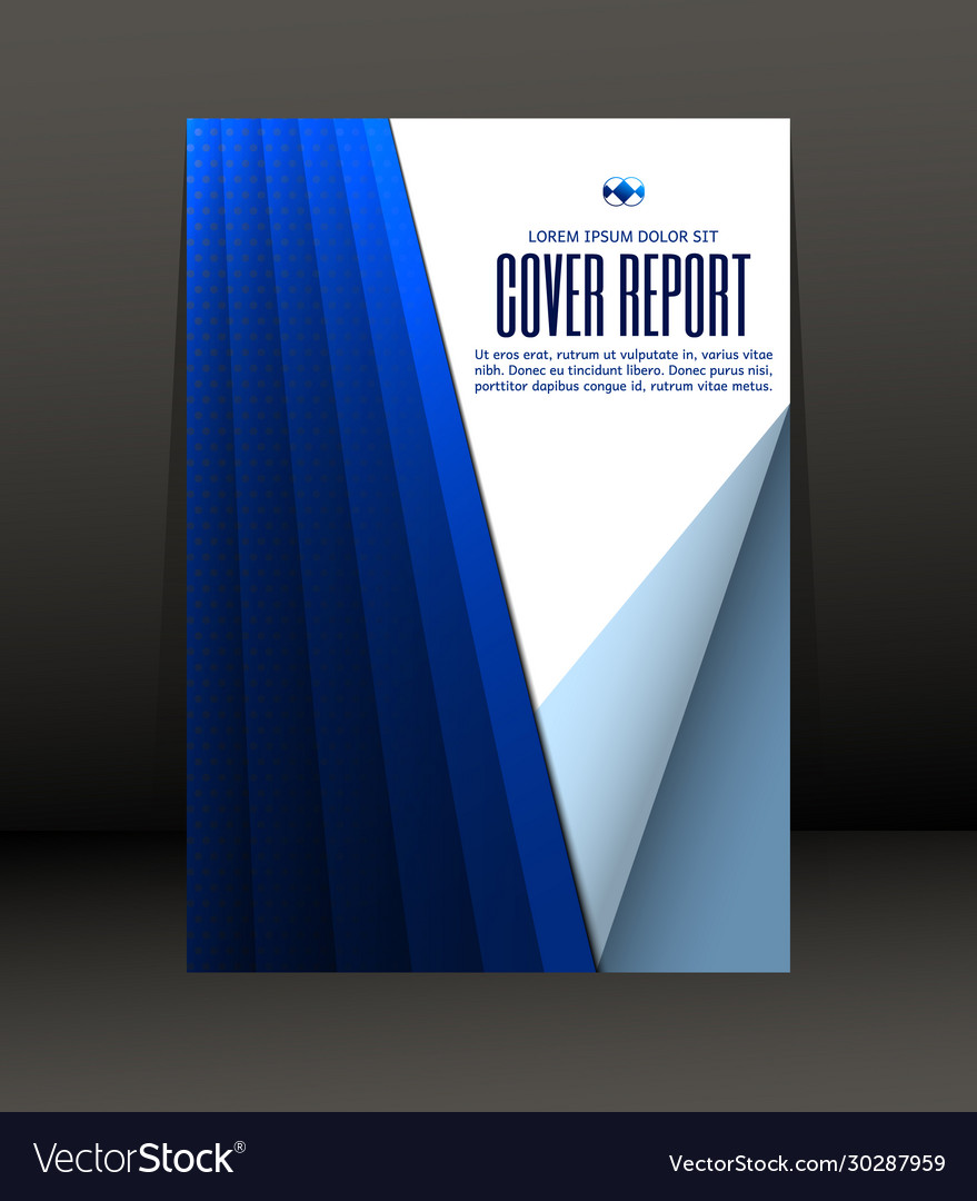 Template Design For Cover Report Flyer Poster Vector Image