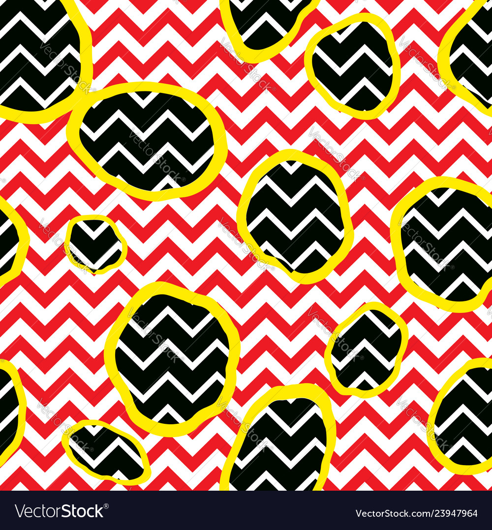 Bold Zigzag Dot Pattern