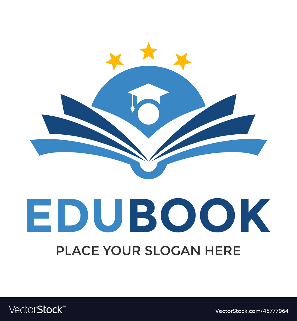 Book education logo template this design use Vector Image