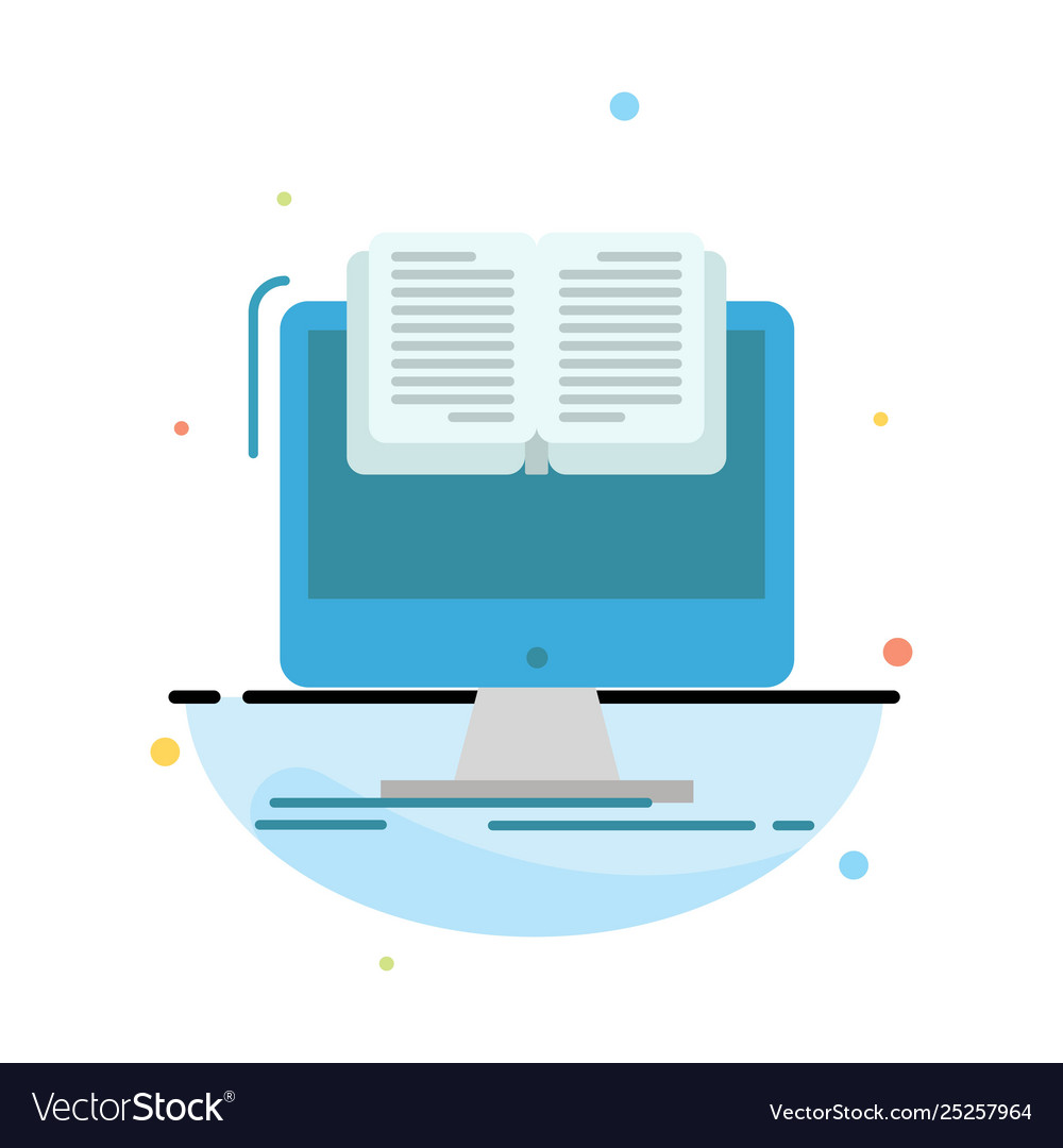 Document file computer cv book abstract flat Vector Image Document file computer cv book abstract flat