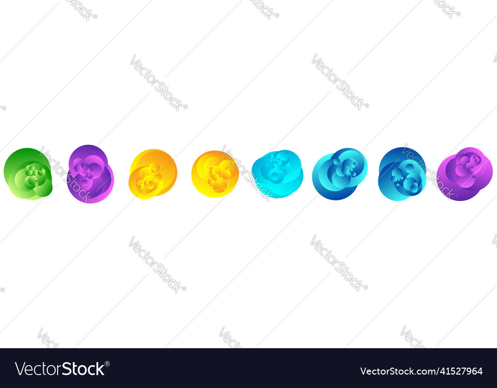 Geometric circle design shape with random shaded