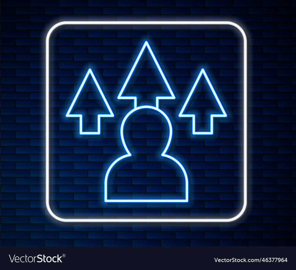 Glowing neon line web design and front end vector image Glowing neon line web design and front end