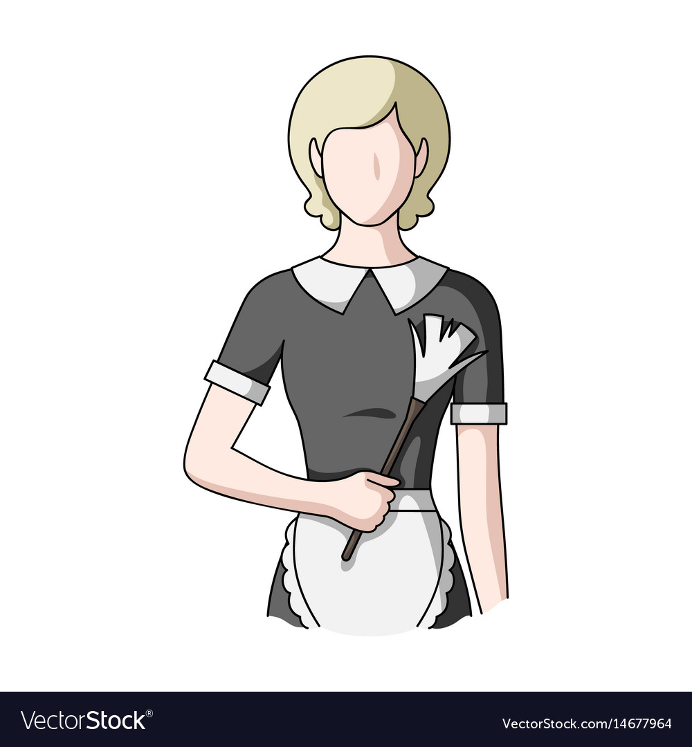 Maidprofessions single icon in cartoon style