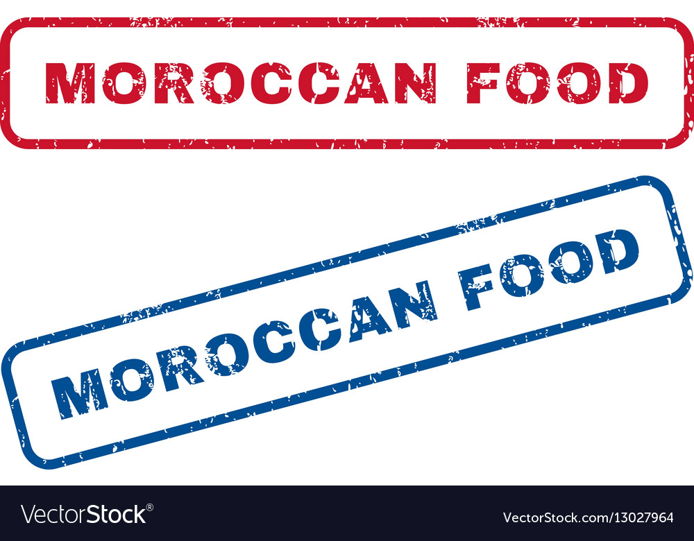 Moroccan food rubber stamps