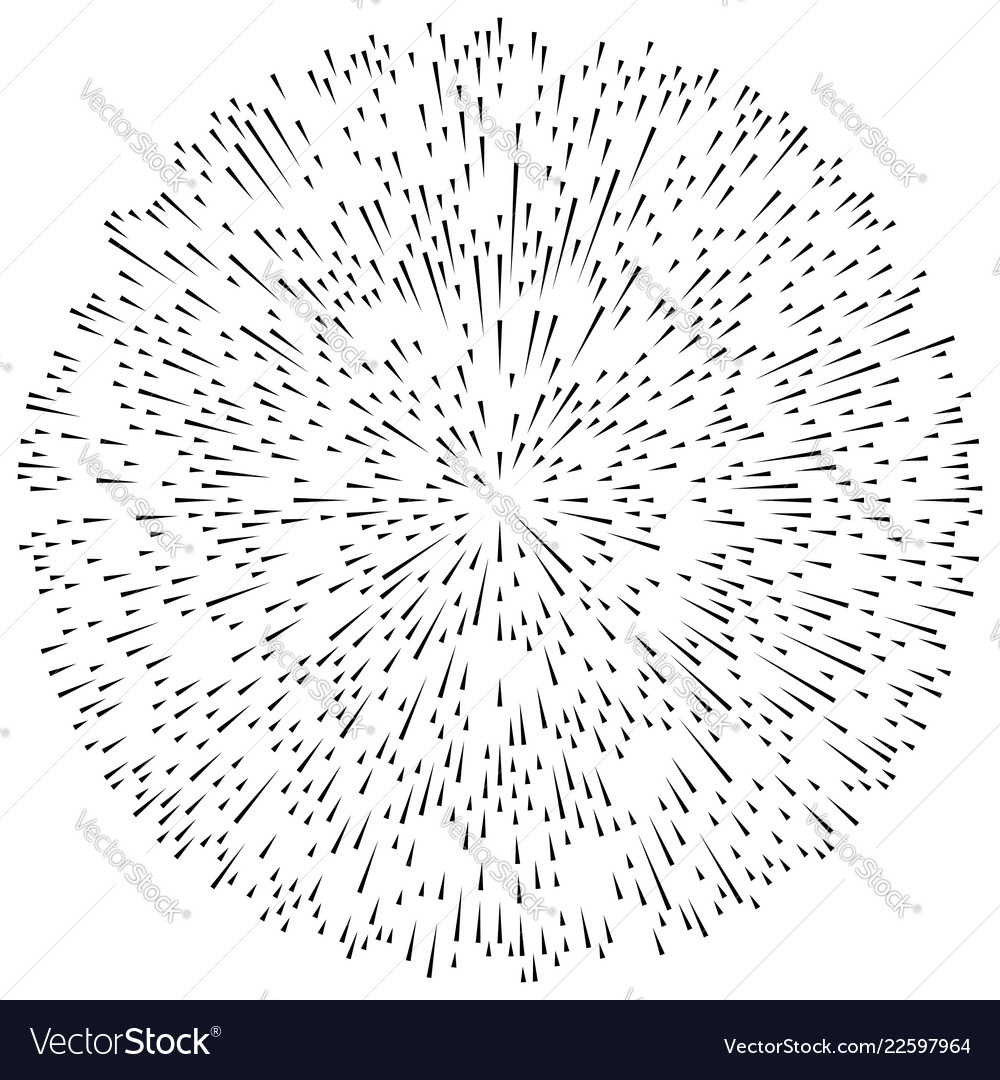 Random radial lines explosion effect radiating